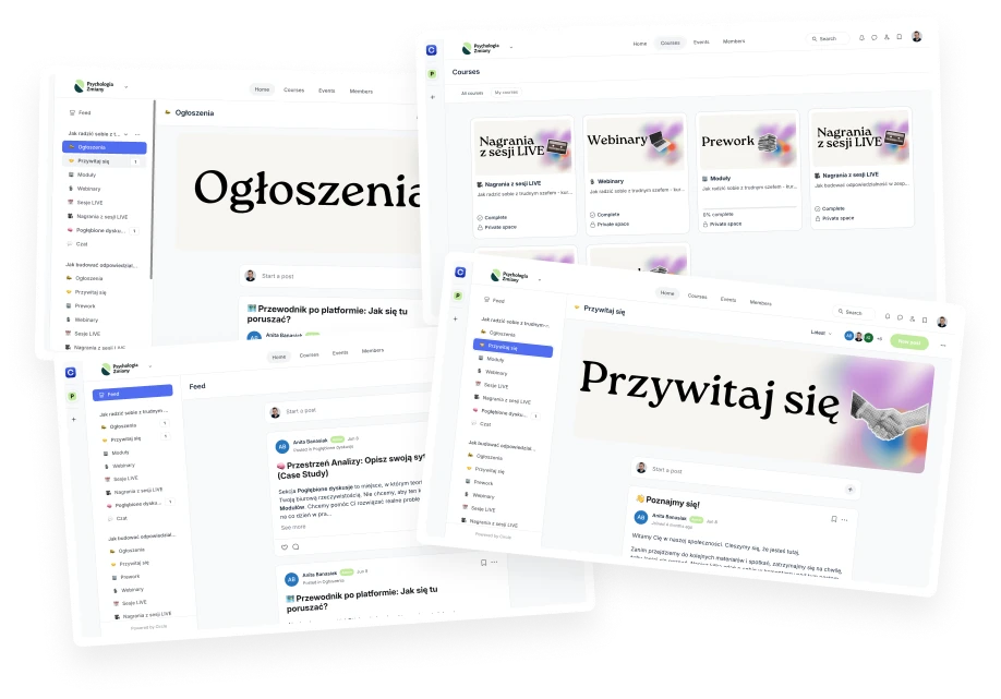 Platforma edukacyjna Psychologia Zmiany z kursami online i materiałami do nauki